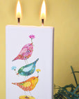 Flatyz Birds on a Sewing Spool Candle