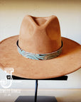 **Napolis Turquoise Brown Embossed Leather Hat Band Only 951L