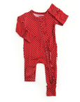 Ivy Red Dot RUFFLE ZIP