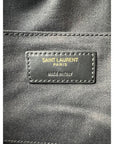 YVES SAINT LAURENT Lou Camera Matelasse Black Suede Crossbody Bag