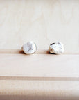 White Turquoise Stud Earrings 224k
