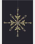 s.e. hagarman Swanky Snowflake Holiday Greeting Card