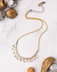 Crystal Droplet Briolette Statement Necklace