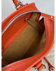 LOEWE Calfskin Amazona 28 Orange Leather Shoulder Bag