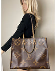 Louis Vuitton ONTHEGO GM Reverse Giant Monogram Tote
