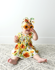 Girl Baby Clothes Dress Two Piece Peplum Set Sloan Ruffle Bloomers