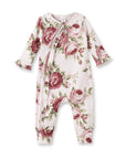 Tesa Babe Cabbage Rose Zippered Romper