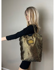 Louis Vuitton Metallic Jacquard double Jeu Soft Gold Tote