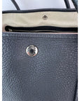 HERMÈS Negonda Garden Party MM 36 Black Leather Tote