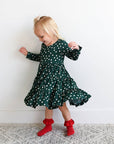Bamboo Kids Girl Toddler Clothing Swing Dress Dottie