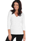 Diamont 3/4 Sleeve V-Neck (29VQ)