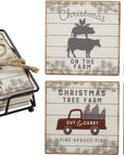 Christmas On The Farm Coaster Set
