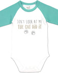 Don't Look At me The Cat Did It Snap Bodysuit