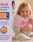 Warmies x Barbie Heart Plush Heating Pad