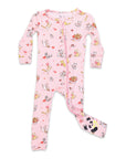 Bellabu Bear Love Kittens Bamboo Footie