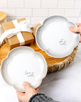 Eat Well Love Well Appetizer Plate Set