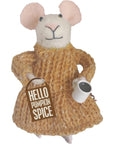 Hello Pumpkin Spice Mouse Critter Ornament