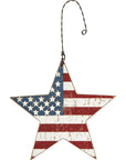 American Flag Star Ornament