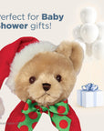 Bearington Baby 1st Christmas Plush Bear Rattle