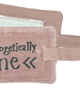 Luxe Velvet "Unapologetically Me" Luggage Tag