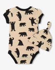 Pink Baby Bear Bodysuit & Hat