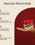 KITSCH Christmas 3 Piece Satin Scrunchies