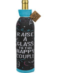 Raise A Glass To The Happy Couple Wine Bottle Sock