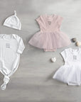 Jesus Loves Me Knotted Baby Gown (Newborn)