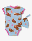 Otterly Adorable Baby Bodysuit & Hat