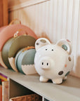 Pastel Polka Dot Piggy Bank