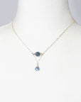 Ripple Kyanite Silver Necklace
