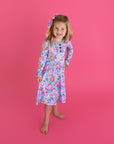 Pippa Floral Tutu Dress Bambo Valentines Day Outfit