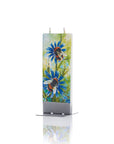 Flatyz Bees on Blue Flowers Candle