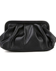 Black Stud Vegan Leather Clutch