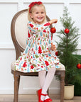 Christmas Merry Girl's Soft Bamboo Dress - Sibling Matching