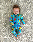 Finn Zip Bamboo Valentines Day Monster Baby Outfit