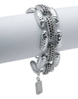 Elegant pave line bracelet