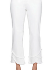 Carré Noir White Tulip Hem Jeans 7845
