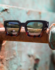 Lux Shades. Matte black/Tortoise Fade. Polarized