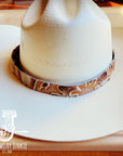 **Sienna Laredo Embossed Leather Hat Band Only 950g