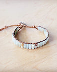 Woven Amazonite Stacked Stone Beaded Bracelet 810m