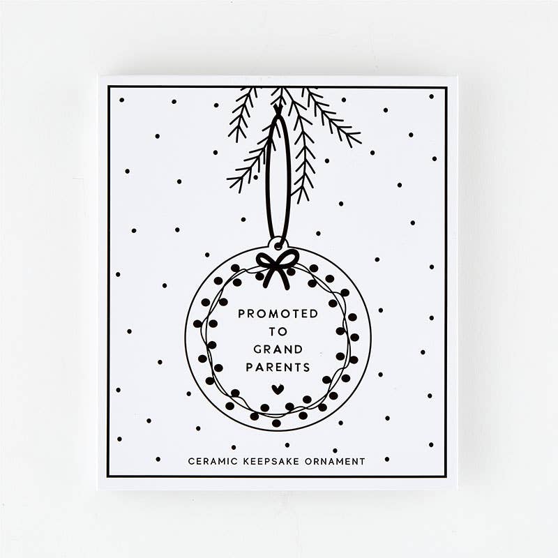 Stephan Baby Promoted to Grandparents Christmas Ornament