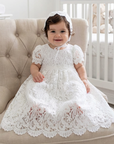 Nicolette's Couture The Claudia Christening Gown