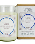 Lit Up Candle Santal