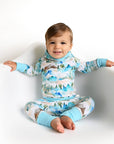 French Terry Bamboo Two Piece Hoodie Set Everest Mountain