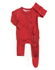 Ivy Red Dot RUFFLE ZIP