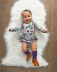 Gigi and Max Annie Floral Snap Tutu Dress