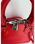 Louis Vuitton Alma BB Epi Coquelicot Handbag