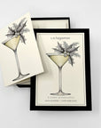 s.e. hagarman Christmas Martini Stationery Set