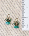 Jasper and Roman Glass Cluster Earrings